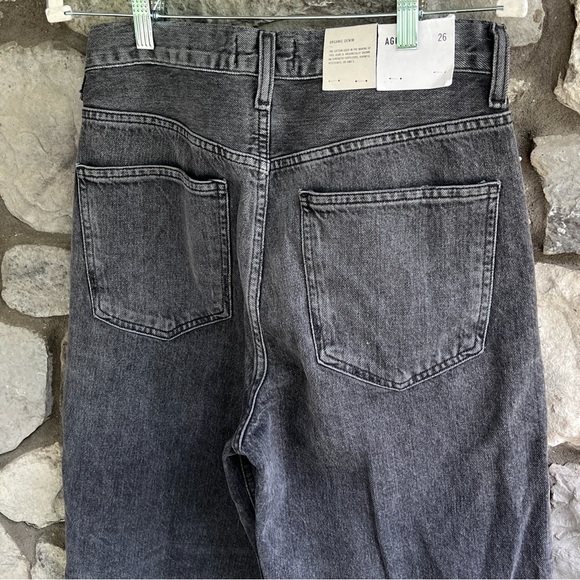 Agolde Women's Gray Straight Leg Jeans - Picture 7 of 9